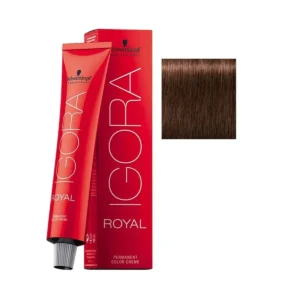 Tube of Schwarzkopf Igora Royal hair color in shade 5.6, light brown chestnut, providing professional-quality hair coloring.