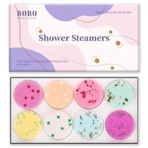 Indulge in a relaxing aromatherapy experience with these shower steamers, infused with natural essential oils for stress relief and self-care, making them the perfect gift for women.