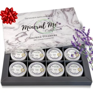 Indulge in a relaxing aromatherapy experience with these lavender shower steamers, infused with organic essential oils for a vaporizing steam spa in your shower.