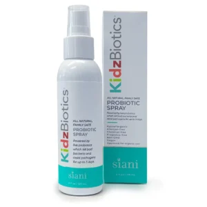 SIANI probiotic spray made with organic ingredients providing relief from skin irritations, acne, eczema, and more for kids and teens.