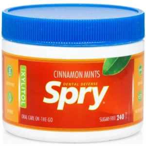 Spry Cinnamon Xylitol Mints - Sugar Free Breath Freshener