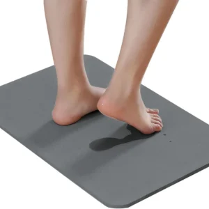 Stone Bath Mat Quick Dry Non-Slip Diatomaceous Earth