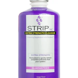 Wellgenix Strip Nc Natural Cleanser in grape flavor, an extra strength detox drink designed to quickly and safely remove toxins.