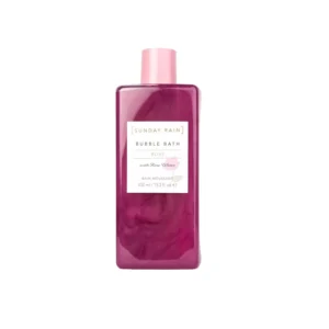 Sunday Rain Rose Bubble Bath creates luxurious, fragrant bubbles to gently cleanse, hydrate, and soothe skin, all while being vegan and cruelty-free.
