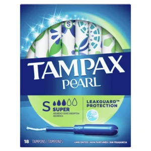 Tampax Pearl Super Absorbency Unscented Tampons