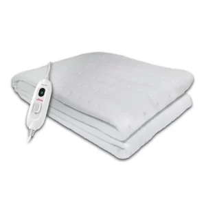 Ufesa Flexy Heat single size electric bed warmer with three temperature settings, a reversible finish, and automatic shut-off for safe and comfortable sleep.
