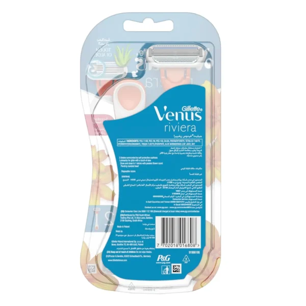 Le Riviera Razor Venus Riviera Disposable Razors for Women - 2 Count