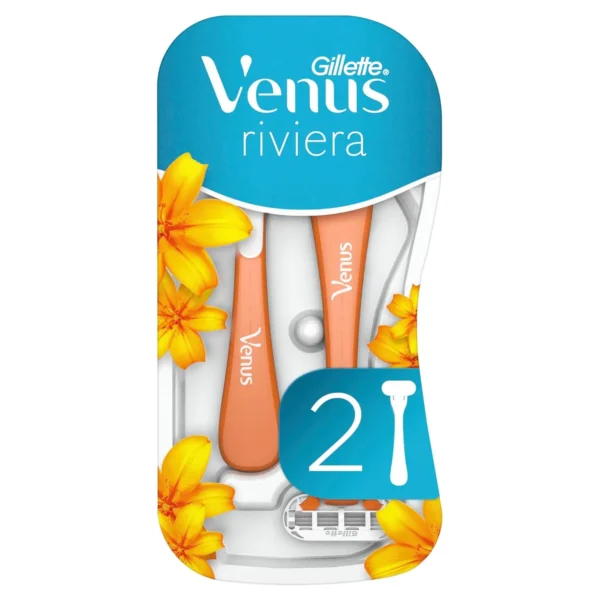 Le Riviera Razor Venus Riviera Disposable Razors for Women - 2 Count