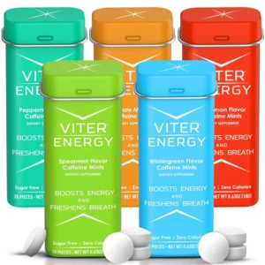 Viter Energy Mints - Caffeine & B Vitamins - Sugar Free