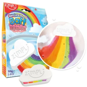 Zimpli Kids Rainbow Bath Bomb - Multi-Colour Fun!