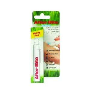 After Bite 14ml pen providing fast relief from itching and pain caused by insect bites and stings.