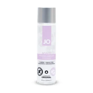 A bottle of Agape Original Lubricant by System JO, a body lubricant designed to enhance pleasure.