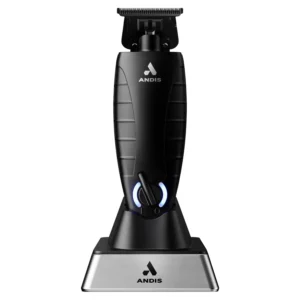The Andis GTX-EXO Black Label Special Edition trimmer features M-Force blade technology, a powerful rotary motor, and comes with a premium charging stand.