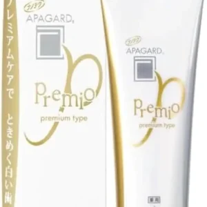 Apagard Premio toothpaste in a 100g tube, the first nanohydroxyapatite remineralizing toothpaste for enhanced enamel repair and protection.