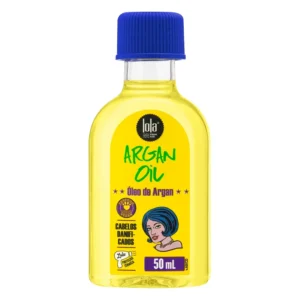 Lola Cosmetics argan oil deeply nourishes dry hair, controls frizz, and adds lightweight shine for a smooth, radiant look.