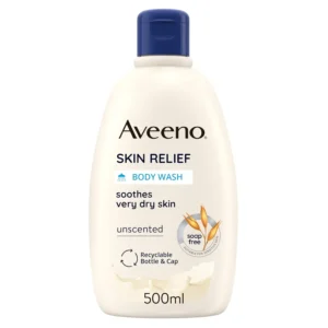Aveeno Skin Relief Moisturising Body Wash gently cleanses and nourishes very dry, sensitive skin with its soothing Triple Oat Complex formula.