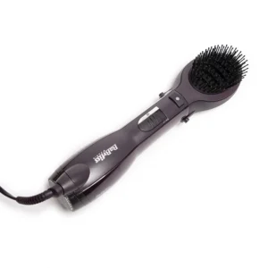 Purple BaByliss Paddle Pro Air Styler AS115PSDE, a 1000W hair dryer and volumizer with ionic technology, dual speed and temperature settings, and a cool air button for creating shiny, frizz-free hairstyles.