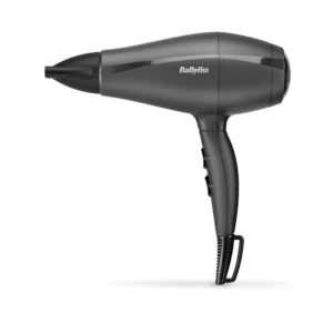 The BaByliss hair dryer is crafted in Italy with a high-torque motor, adjustable settings, and lightweight design for salon-worthy results.