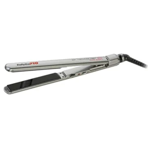 The BaByliss PRO ceramic hair straightener features sleek, nano EP technology plates for smooth and professional hair styling.