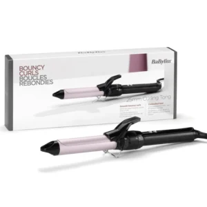 A 25mm Babyliss Pro 180 curling tong, a beauty product for creating curls and texture in your hair.