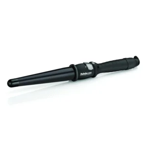 The Babyliss Pro conical curling wand easily creates beautiful curls on all hair types with its adjustable heat settings and tangle-free swivel cord.