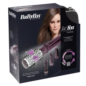 Babyliss 2736SDE BeLiss Brushing rotating brush with four attachments and 1000 watts for quick drying and styling, backed by an international warranty.