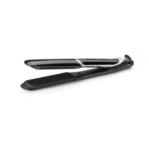 The BaByliss Smooth Pro Wide 235 hair straightener with ceramic plates provides five heat settings up to 235C and includes a heat protective mat.