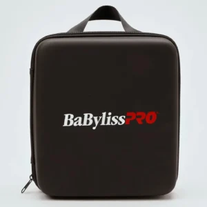 The BaBylissPRO travel case securely stores and organizes clippers, trimmers, shavers, guards, blades, and other barber accessories while traveling.