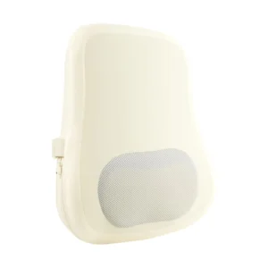 This cordless electric back massager provides lumbar support and heat for relaxation at home, in the car, or while traveling.