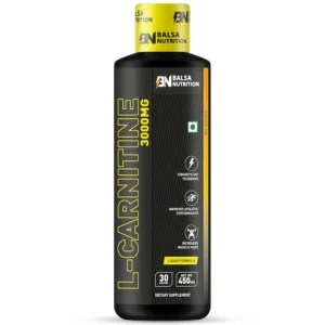 Balsa Nutrition L-Carnitine 3000mg with mixed berries flavor provides a liquid energy boost for enhanced workout performance, endurance, and muscle recovery.