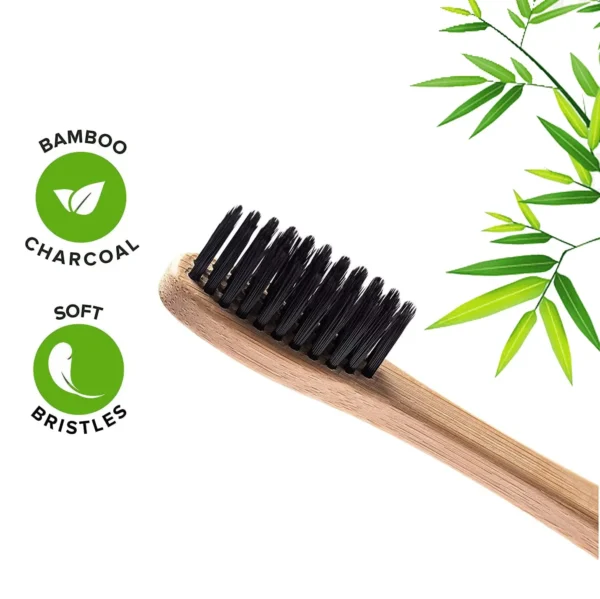 Bamboo Toothbrush Set Eco Friendly Soft Bristles