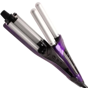 The Bed Head A-Wave-We-Go waver features an adjustable barrel for creating various wave styles, with a sleek and compact design.