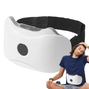 Cordless belly massager belt with multiple modes for fat burning, muscle training, postpartum recovery, and relaxation at home, in the office, or while traveling.