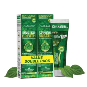 Bentodent natural toothpaste gently cleans teeth, freshens breath, protects enamel and strengthens gums without artificial colors or flavors.