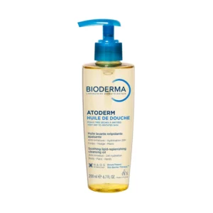 Bioderma Atoderm Huile De Douche cleansing oil intensely nourishes, soothes irritation, restores lipids, and respects sensitive, dry, or atopic skin, leaving it satin smooth and ultra comfortable.
