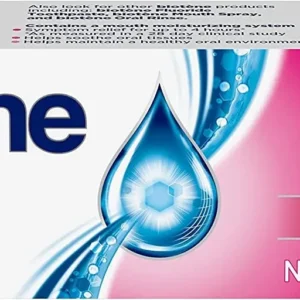 Three tubes of Biotène Oral Balance moisturizing gel designed to soothe dry mouth symptoms.