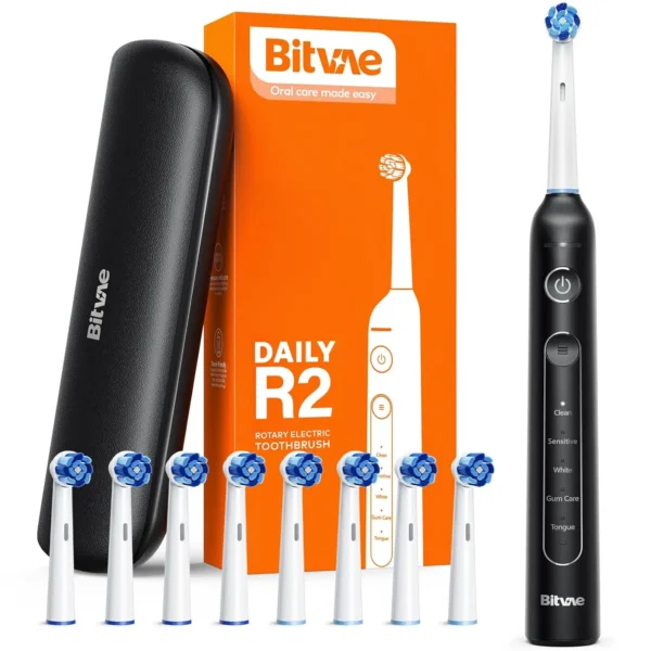Bitvae R2 Electric Toothbrush, 8 Brush Heads