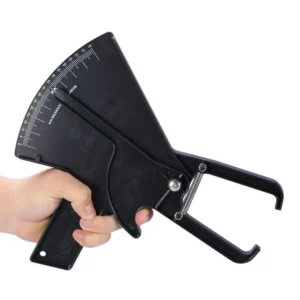 Accurately measure your body fat with this caliper, included tape measure, and helpful charts for fitness tracking.