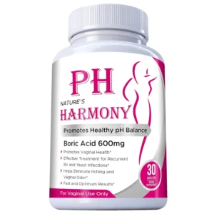 Nature's Harmony boric acid vaginal suppositories provide effective relief from vaginal odor, itching, burning, and unbalanced discharge caused by vaginitis and bacterial vaginosis.