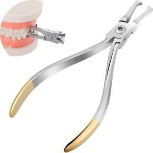 Stainless steel bracket remover pliers kit designed for efficient and quick orthodontic braces removal.