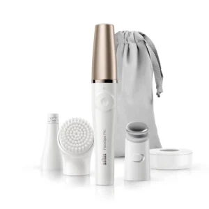 The Braun FaceSpa Pro 911 is a rechargeable 3-in-1 device for facial epilation, cleansing, and skin toning, offering salon-quality beauty at home.