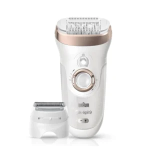 The Braun Silk-Épil 9 9-561 cordless wet and dry epilator removes even short hairs, four times shorter than wax, and comes with six extras including a shaver head and trimmer cap for virtually painless hair removal with regular use.