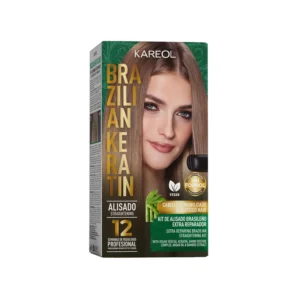 Authentic Brazilian Keratin Kit Alisado Extra Reparador by KAREOL for everyday hair care use, providing confidence and a unique fragrance.