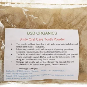 BSD Organics tooth powder is a natural oral care solution for stronger teeth, healthier gums, and fresh breath.
