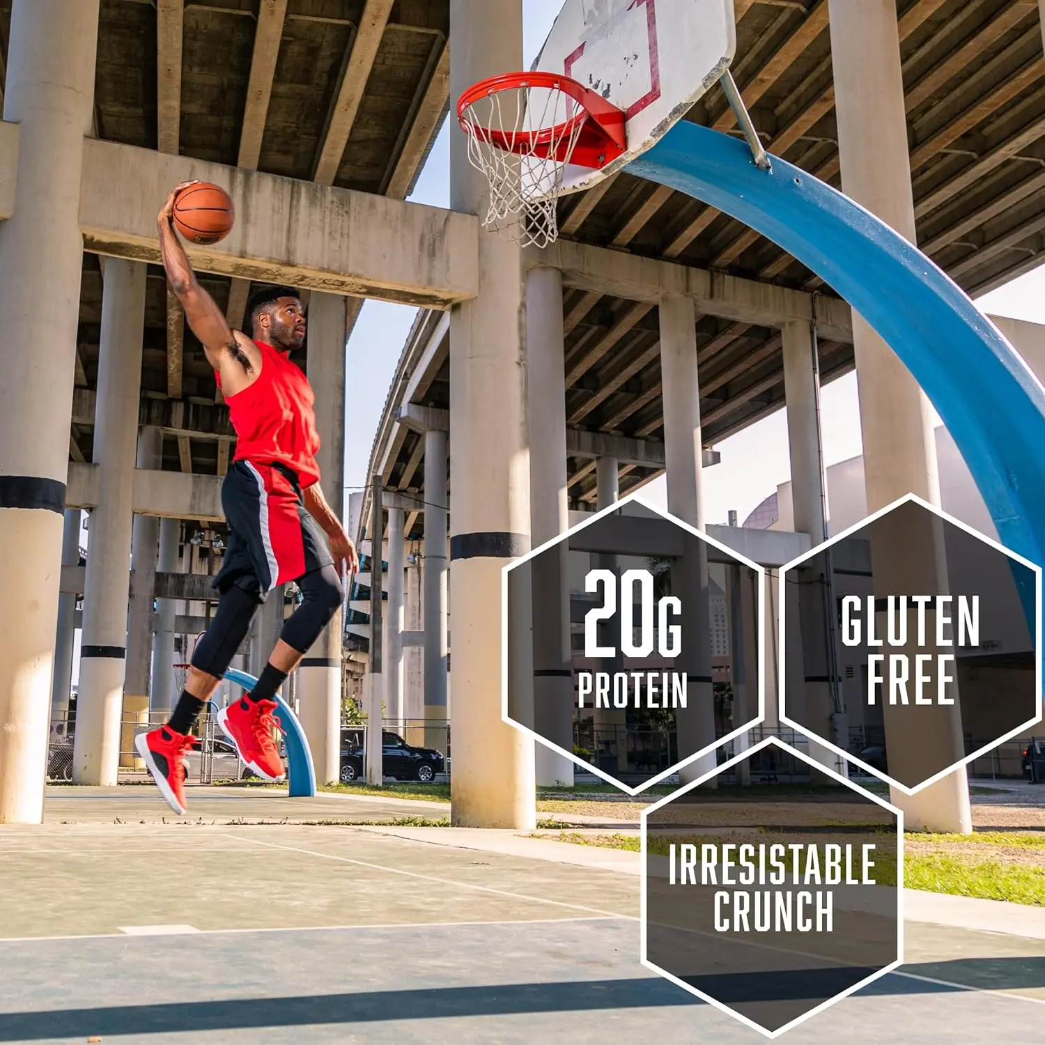 BSN Protein Crisp Bar by Syntha-6 with 20g of whey protein is gluten-free, low in sugar, and has a chocolate crunch.