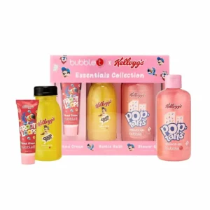 This bath set includes a 300ml Bubble T bubble bath, a 300ml Shower Gel, and a 30ml Hand Cream.