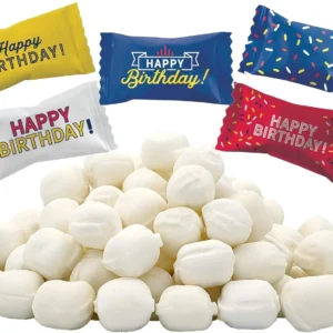 Bag of individually wrapped butter mints, a creamy and smooth after-dinner candy perfect for parties and events.