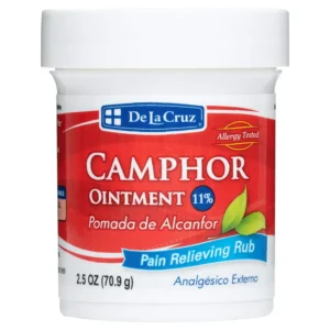 De La Cruz Camphor ointment provides fast, temporary relief from arthritis and muscle pain with a natural camphor aroma.
