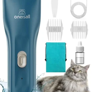 oneisall cat clippers for matted hair are quiet, waterproof and cordless, making grooming a stress-free experience for your pet.