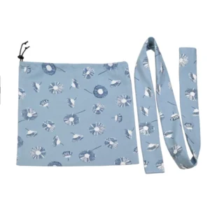 Discreet catheter bag cover with tubing cover, designed to conceal a 2000ml urinary drainage bag.